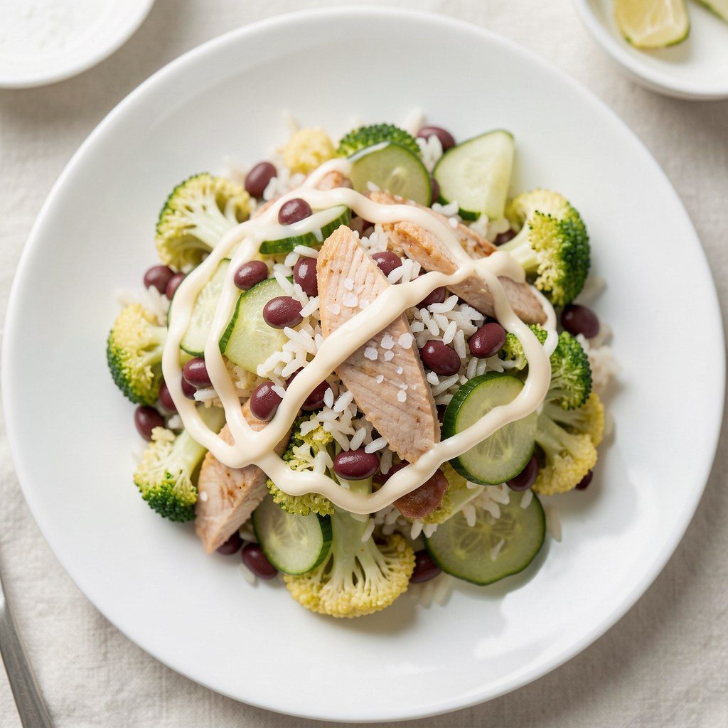 Sałatka z ryżem ekspresowa.