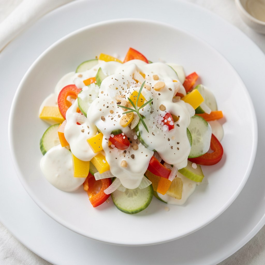 Surówka z ogórka i papryki