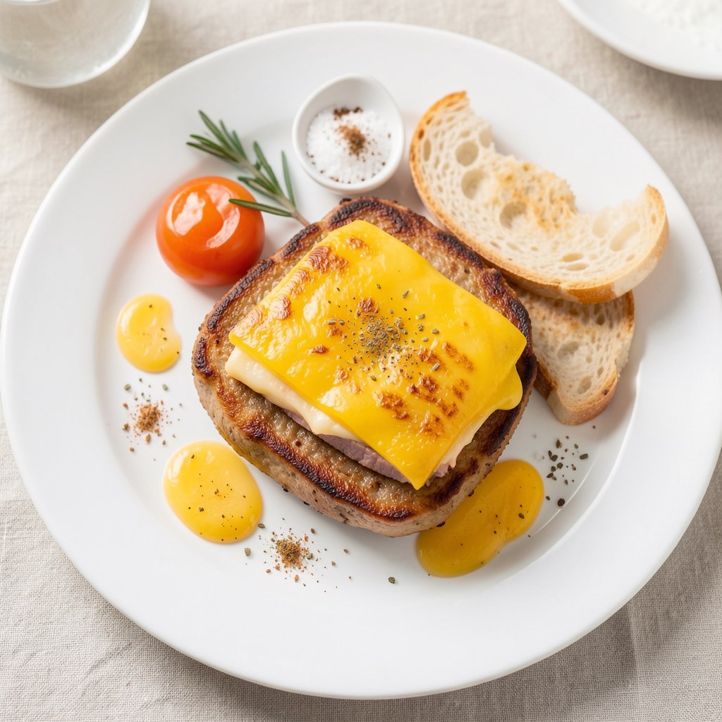 Schab z boczkiem i z żółtym serem