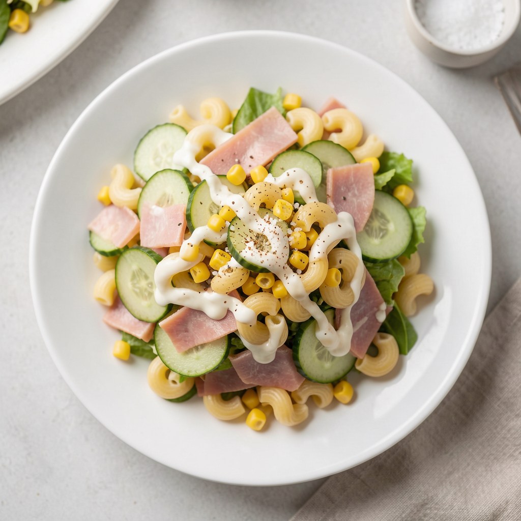 sałatka z makaronem