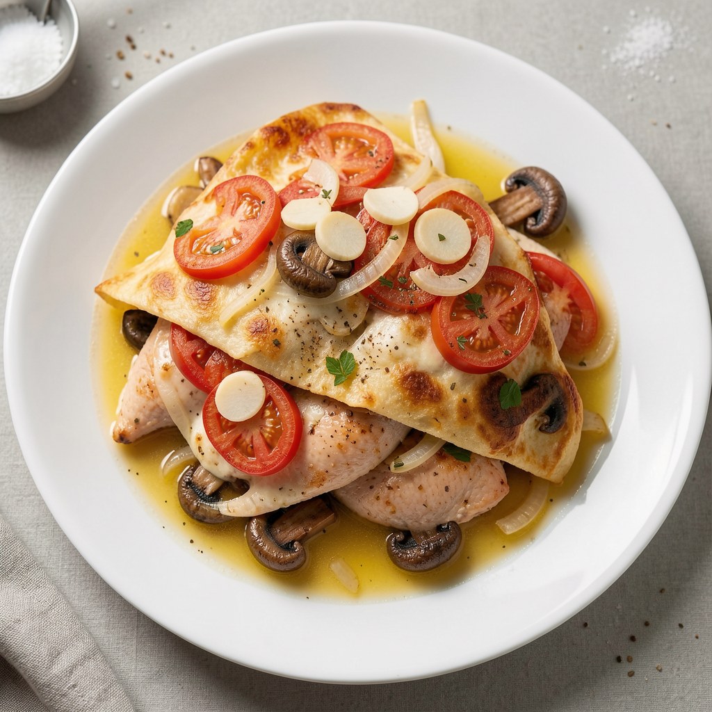 Zapiekanka z kurczakiem