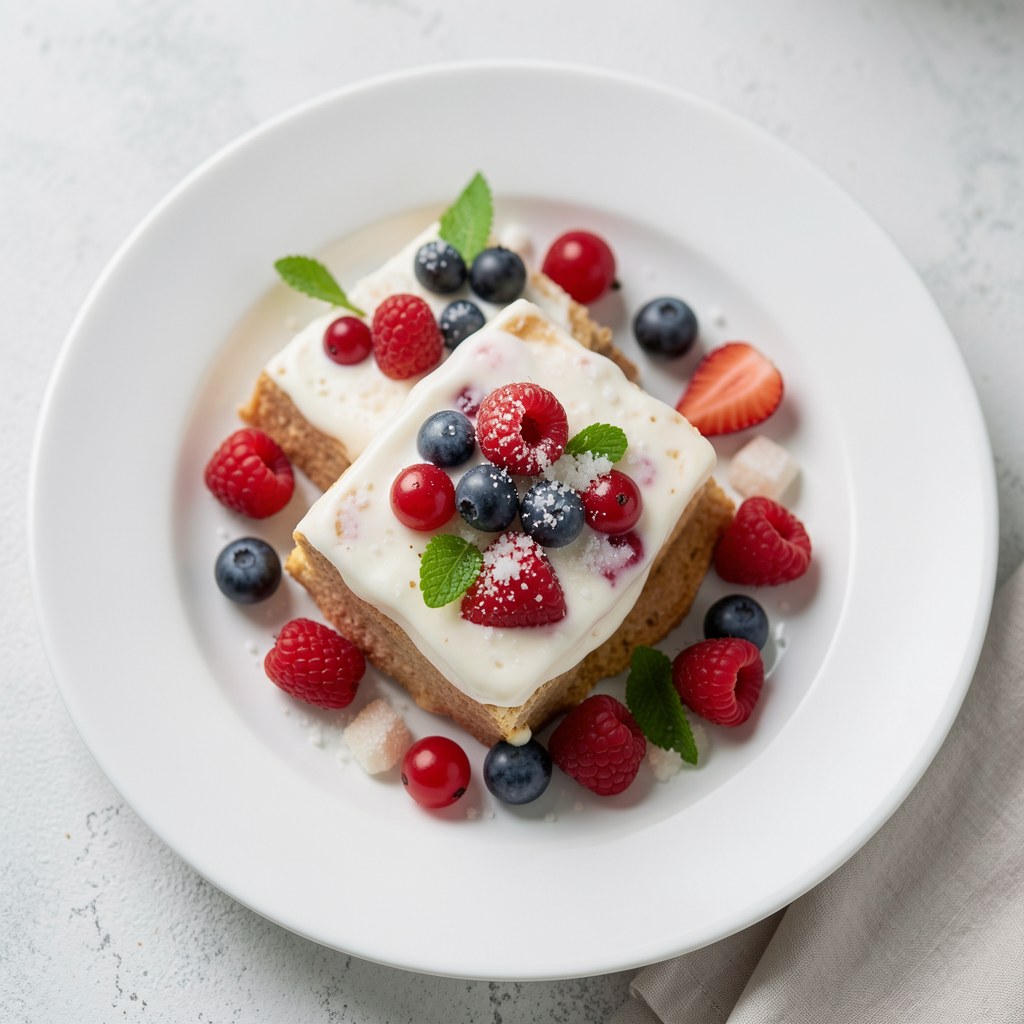 Maślanka z truskawkami i jagodami
