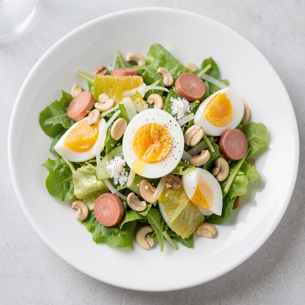 Sałatka z orzechami włoskimi