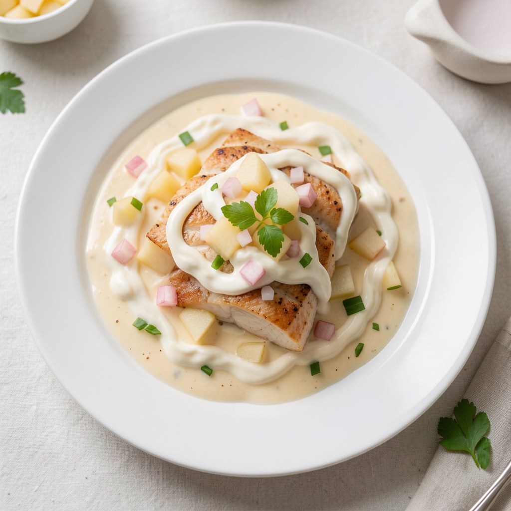 Sos majonezowo jabłkowy