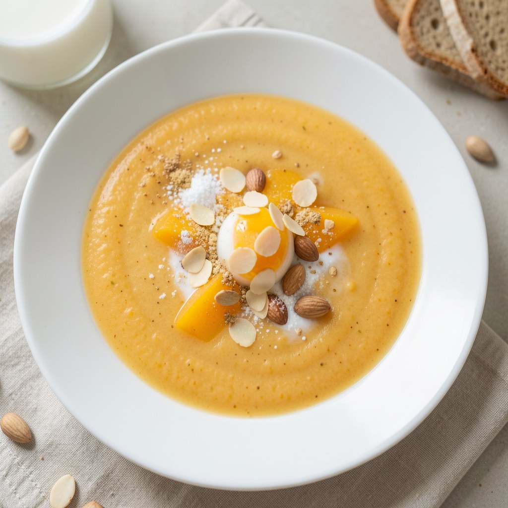 Zupa dyniowa z grzankami
