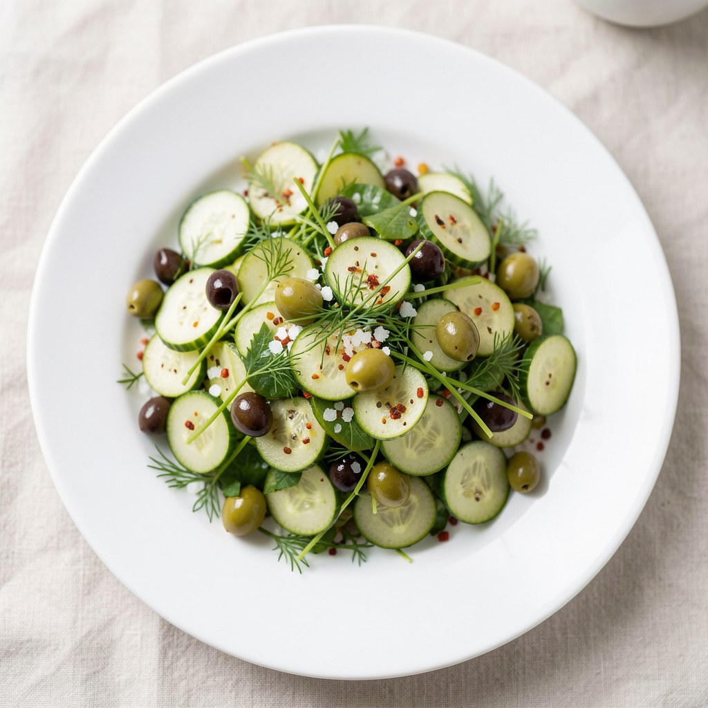 Surówka z ogórkiem i rzodkiewką