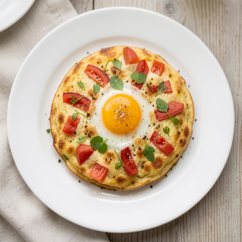 Jajecznica z pomidorami i szczypiorkiem