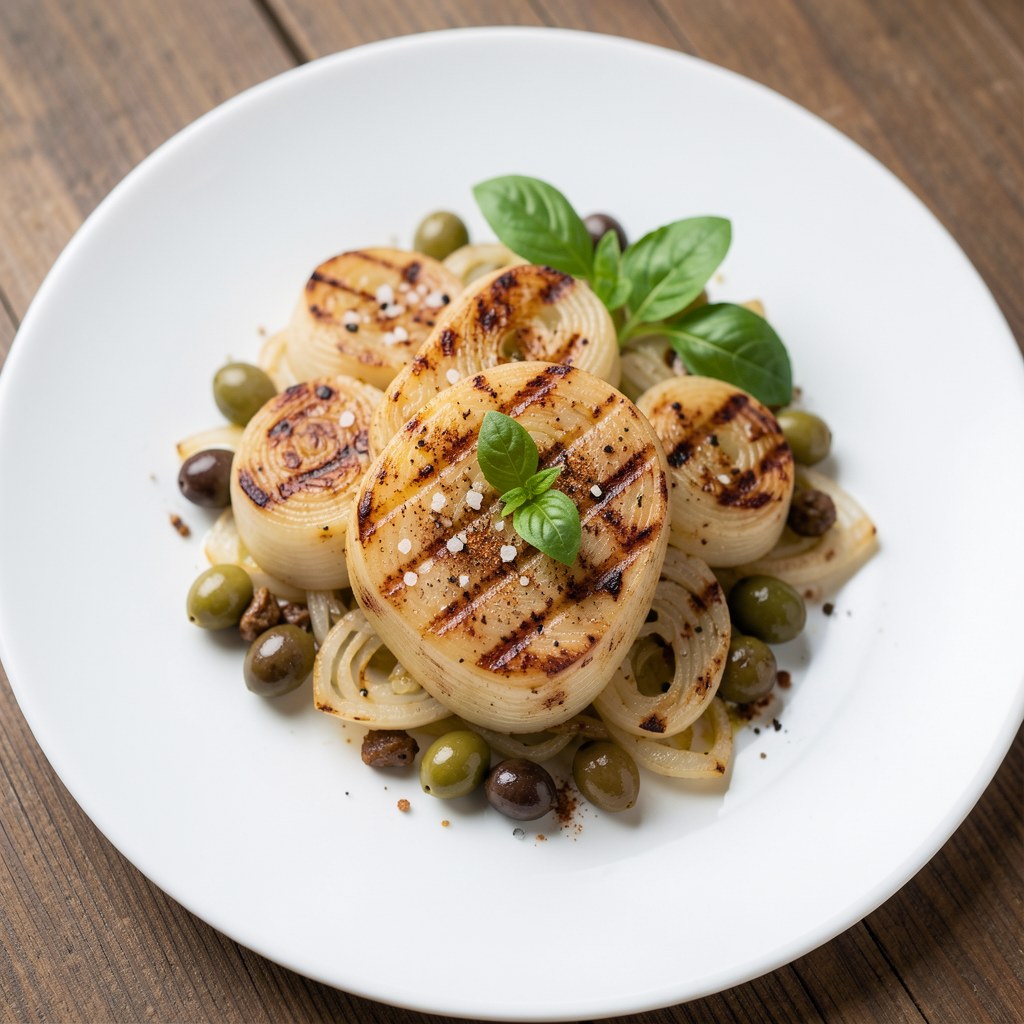 Cebula opiekana na grillu