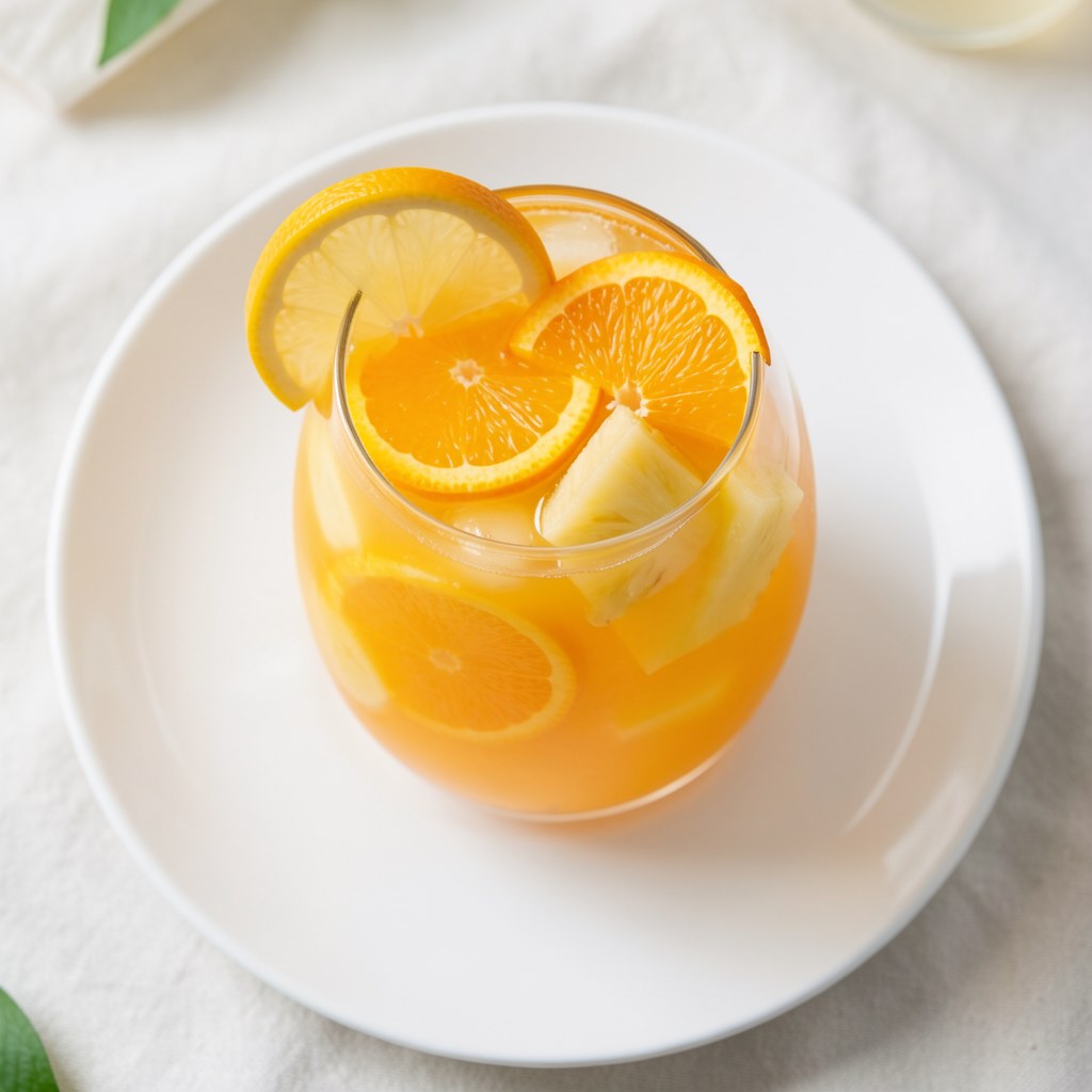 Koktajl ananasowo-pomarańczowy