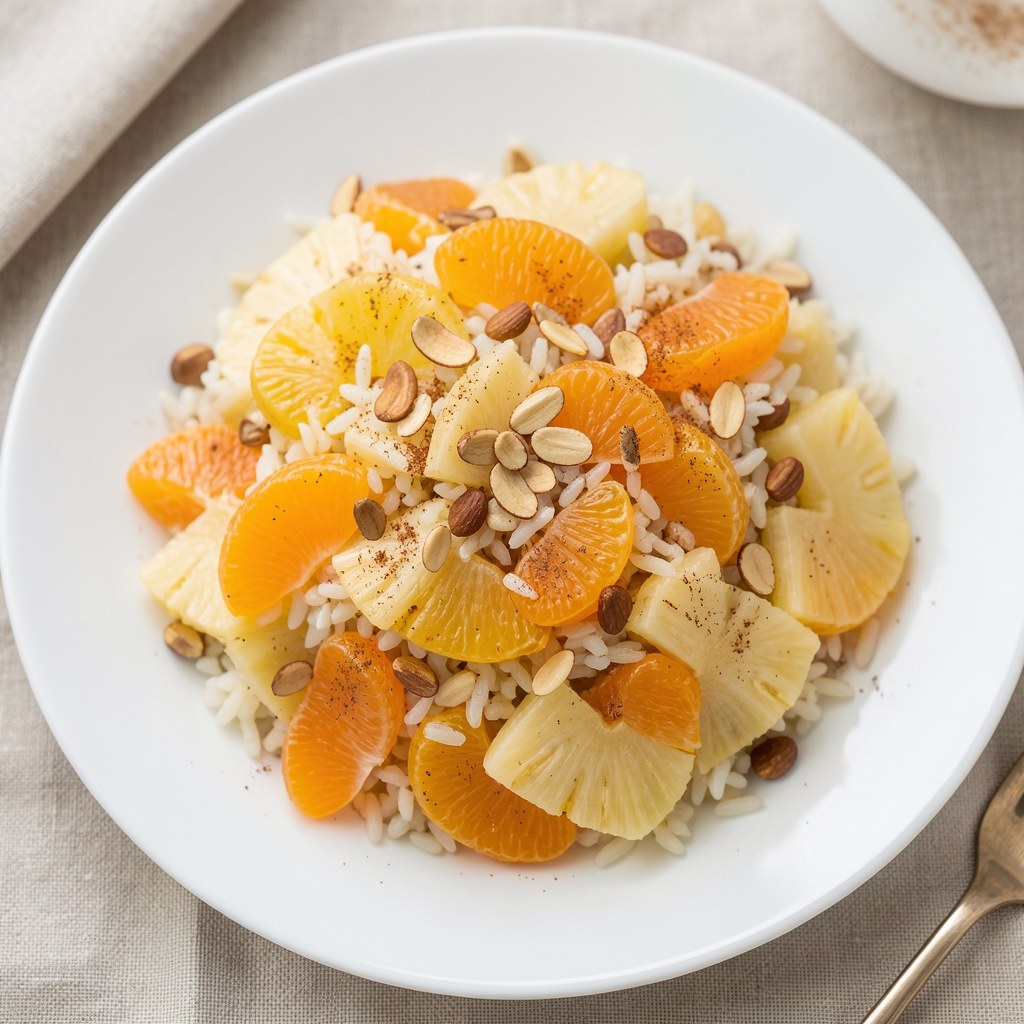 Sałatka ryżowa na słodko