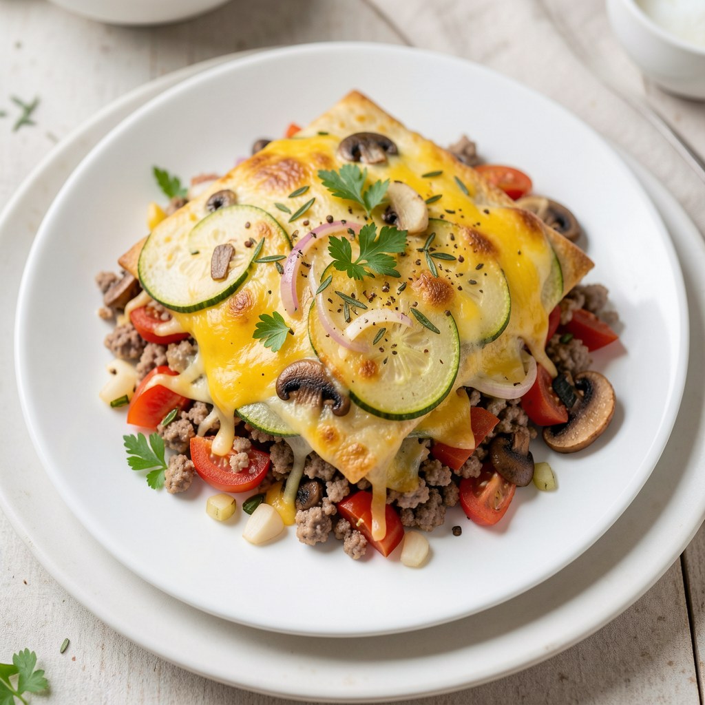 Zapiekanka mięsna z cukiniem