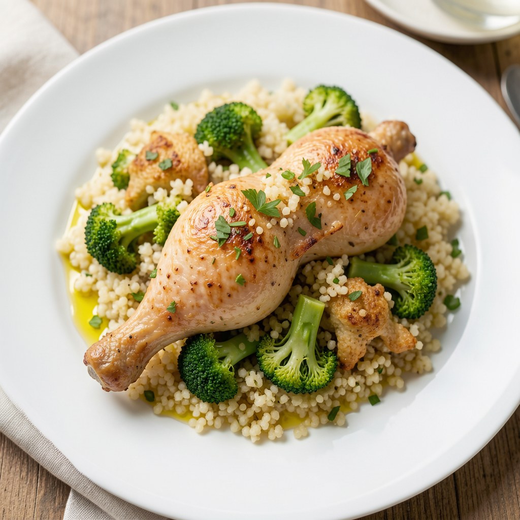 Kurczak z kaszą kuskus