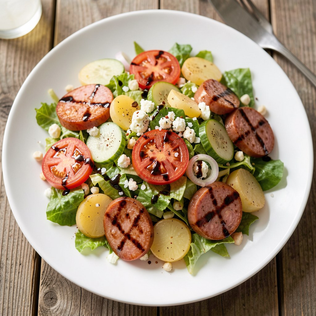 Sałatka wiejska na ciepło