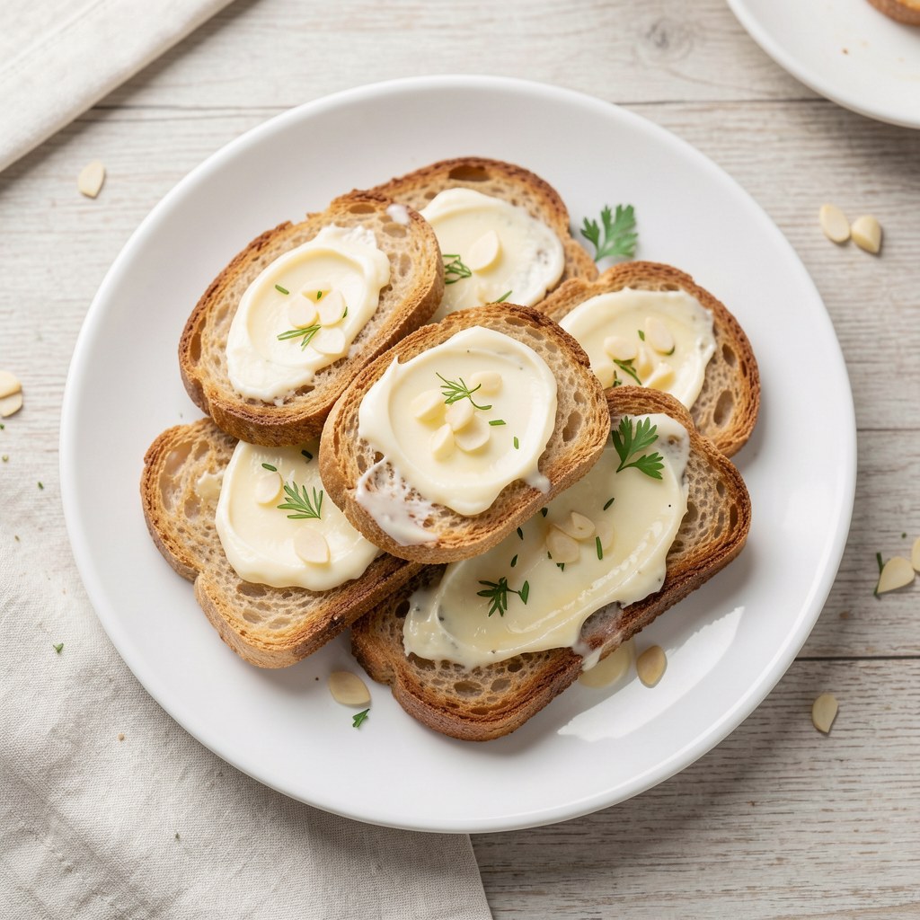 Grzanka z masłem czosnkowym