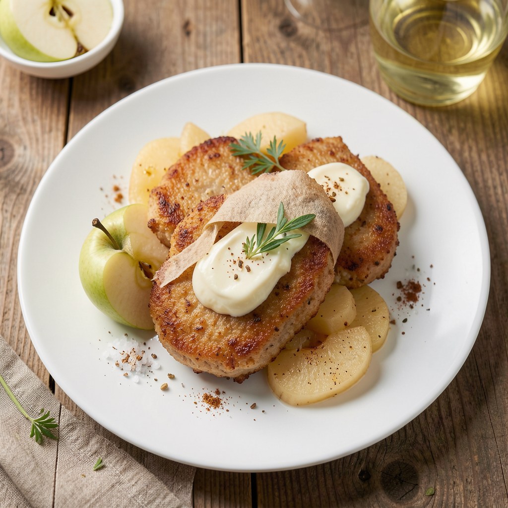 Kotlety schabowe z jabłkami