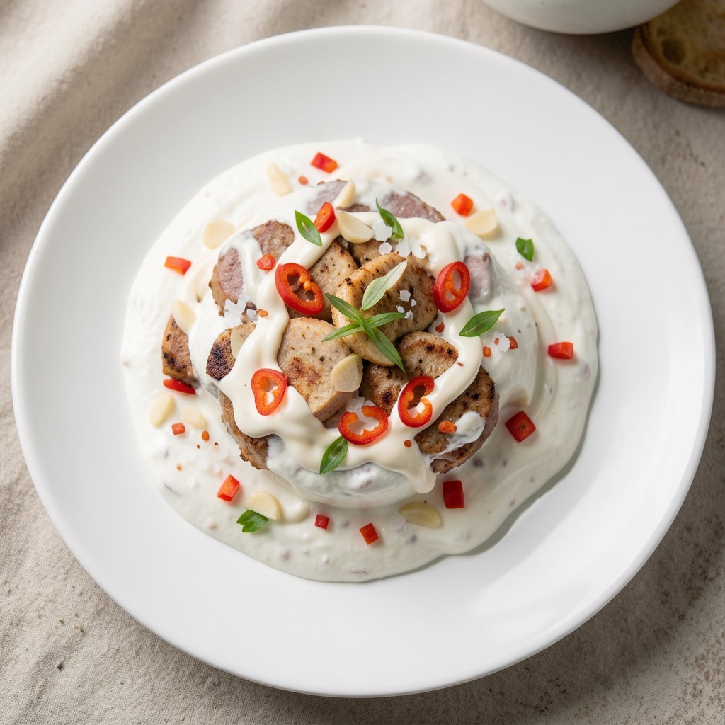 Sos jogurtowo czosnkowy