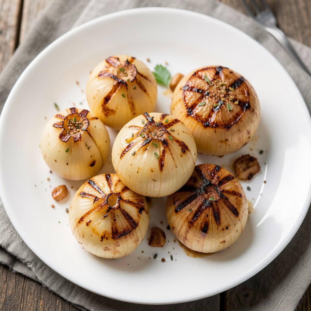 Czosnek pieczony na grillu