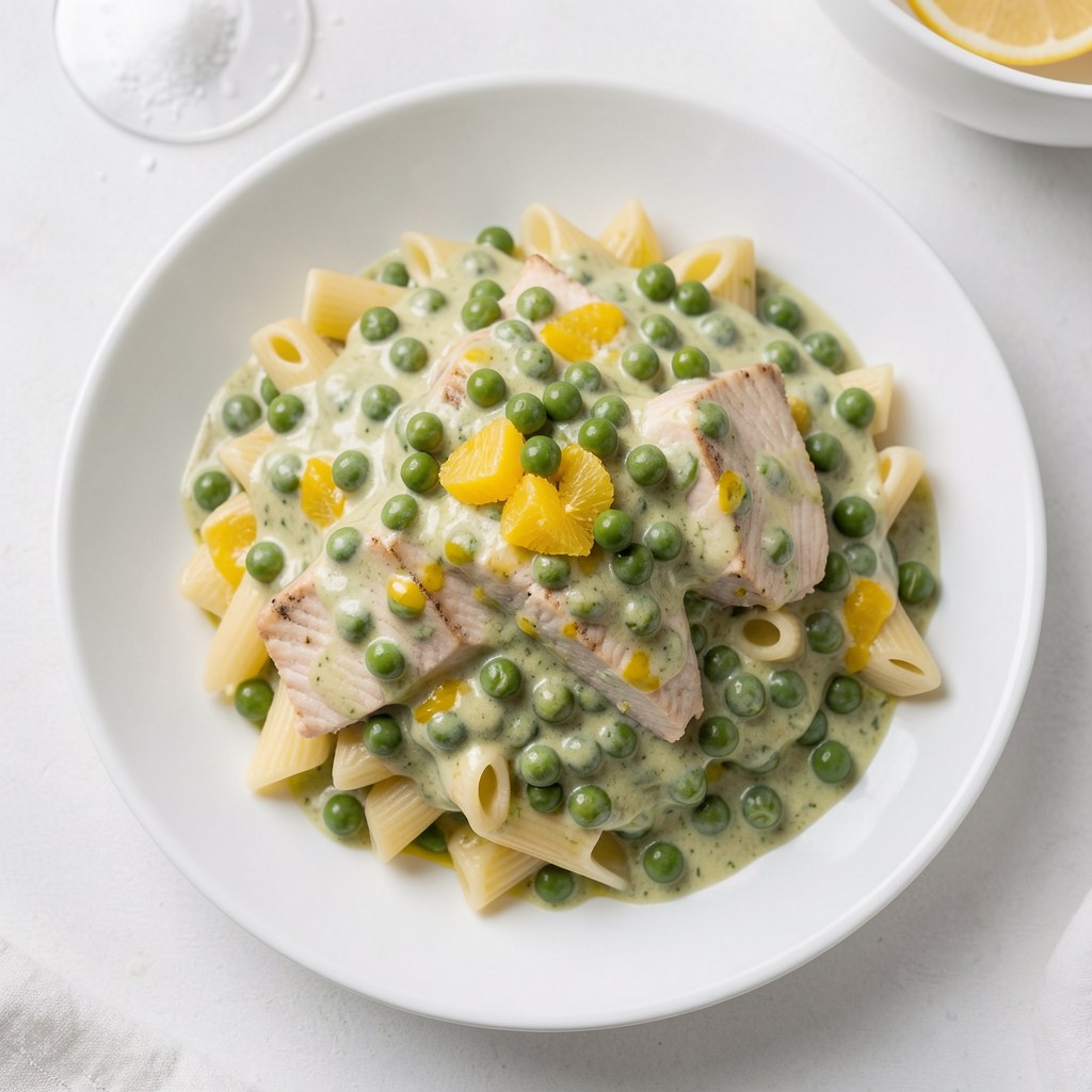 Sos tuńczykowy z groszkiem