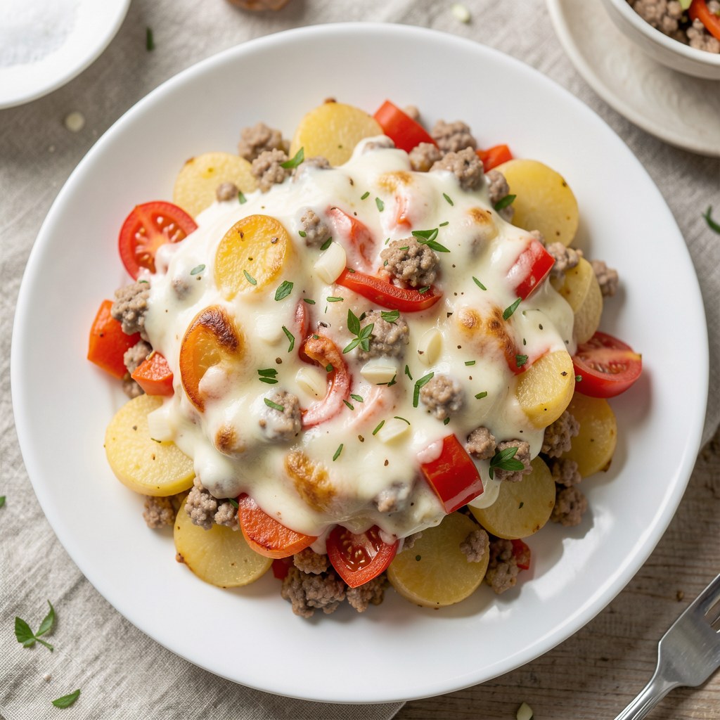 Kolorowa zapiekanka wg Niuni