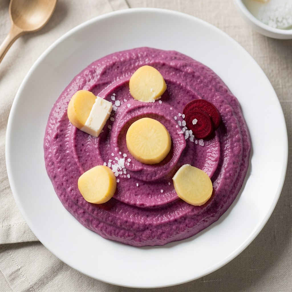 Puree ziemniaczano - buraczkowe