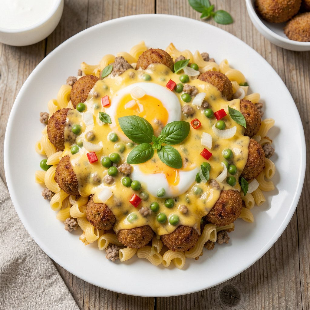 Zapiekanka z klopsikami