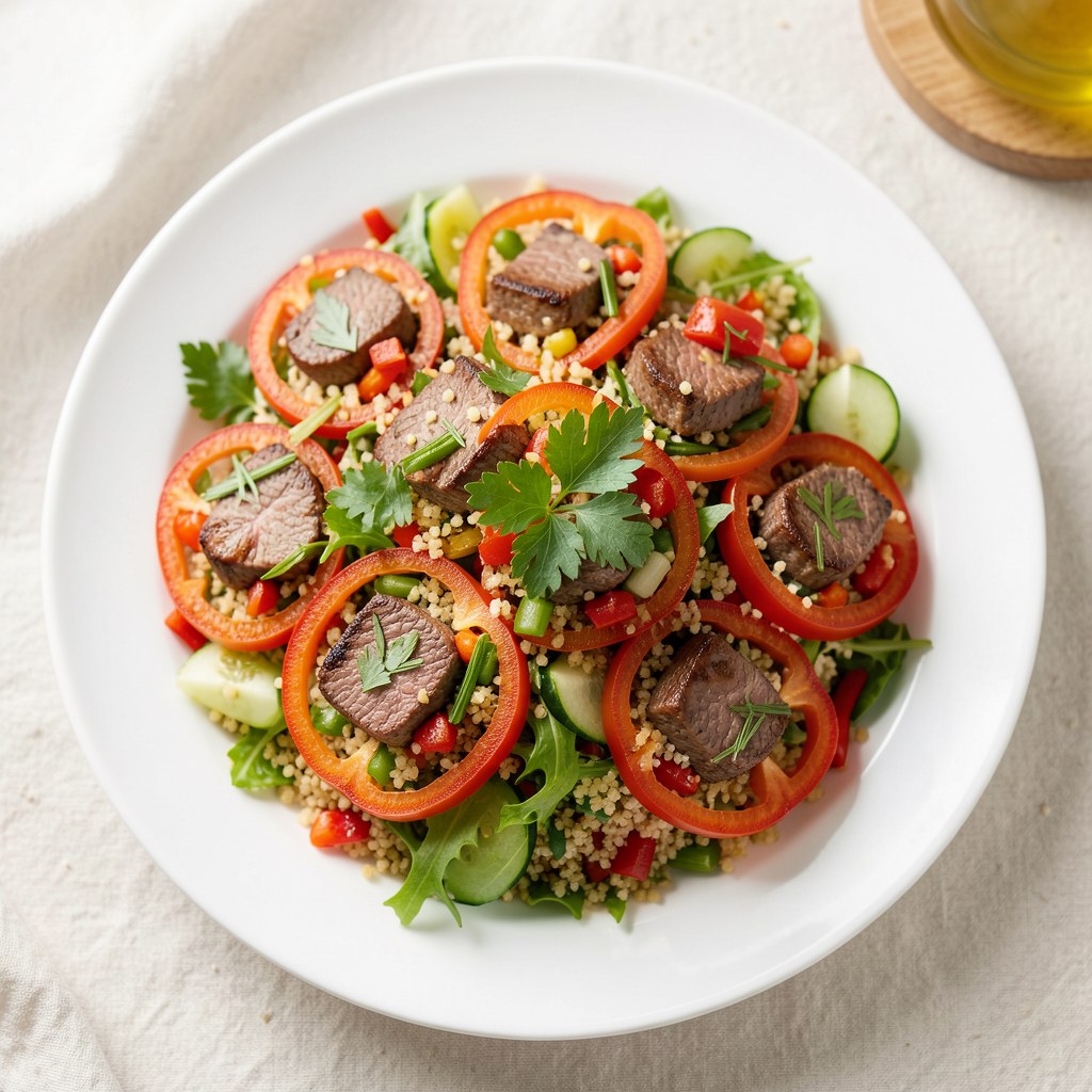 Tabule w paprykowo mięsnych łódeczkach