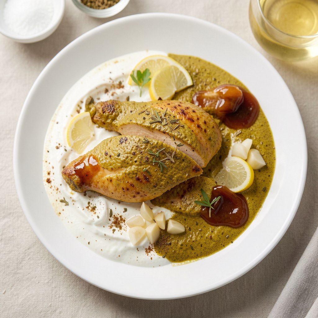 Kurczak w jogurtowym sosie curry