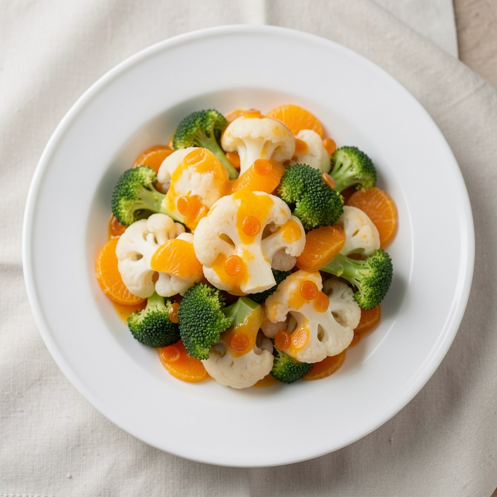 Kalafior i brokuł z cytrusową nutą