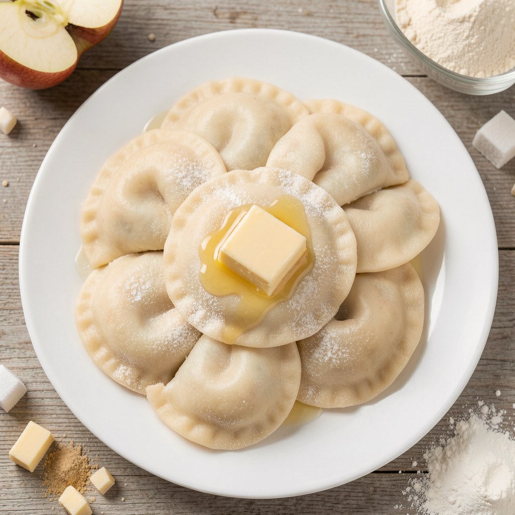 Pierogi z jabłkami
