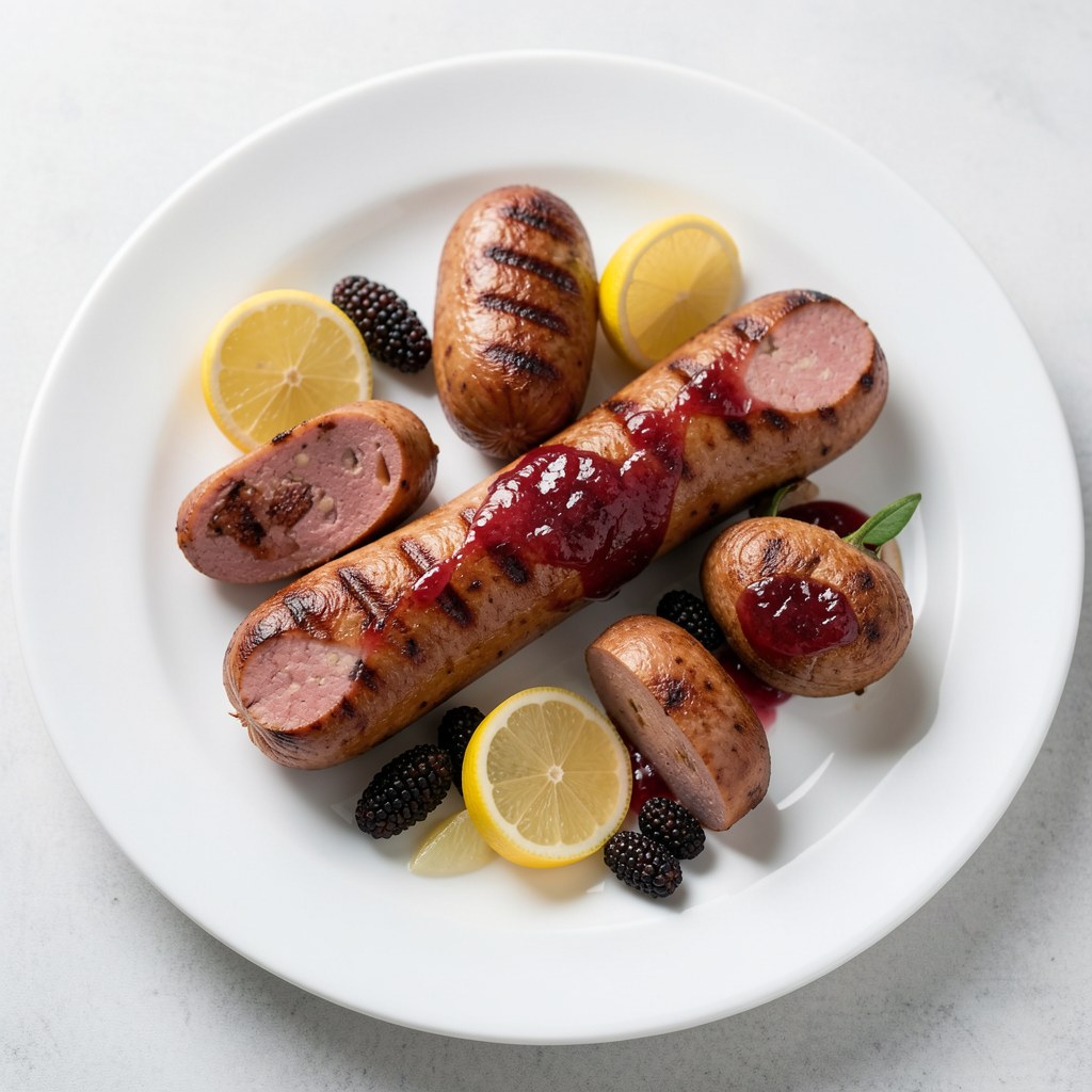 Grillowana kiełbaska z dżemem