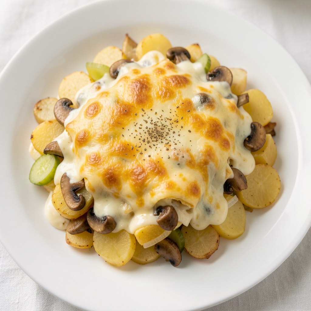 zapiekanka z grzybami