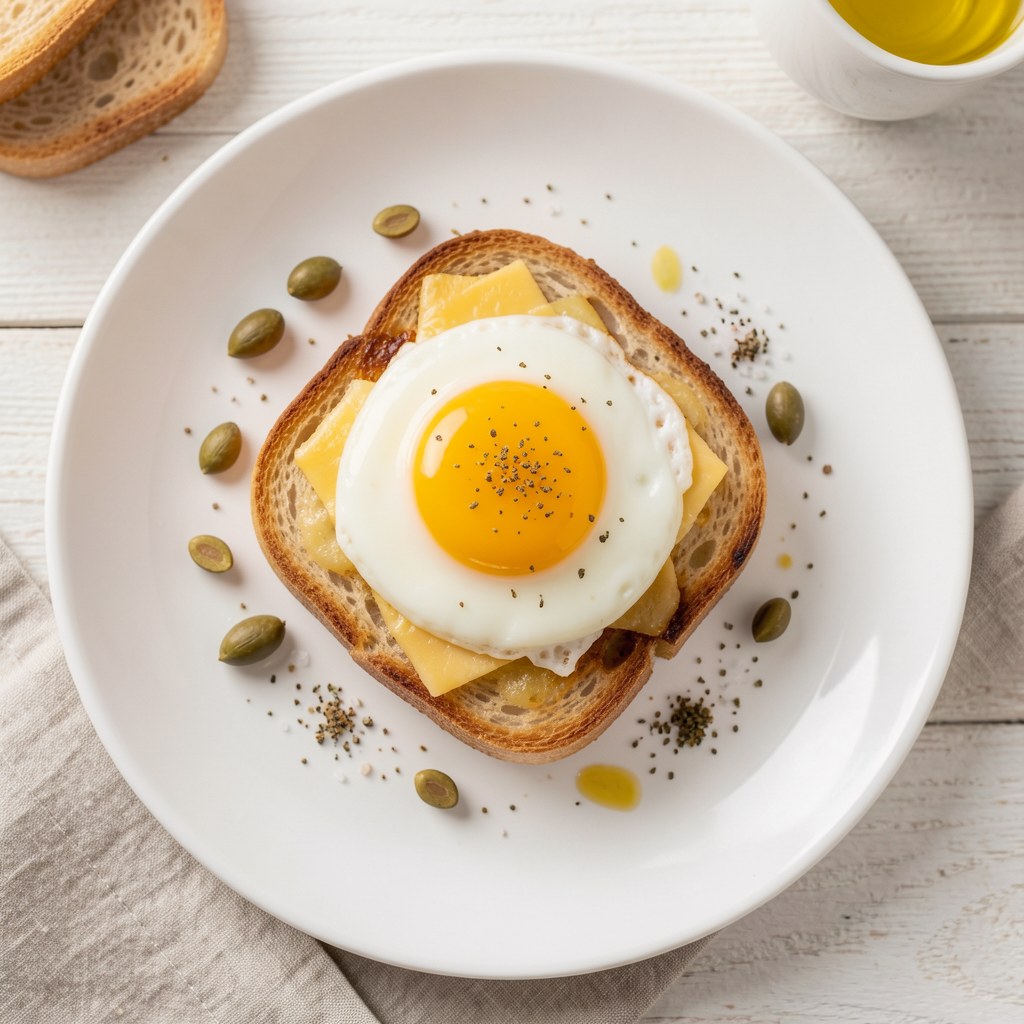 Zapiekane grzanki z jajkiem