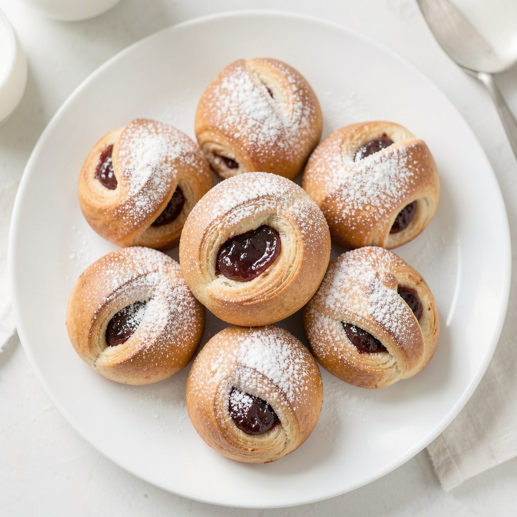 Rogaliki krucho-drożdżowe