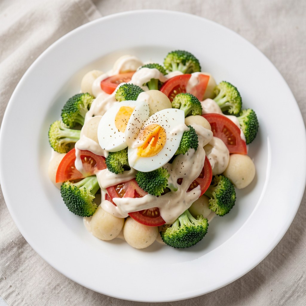 Łatwa sałatka z brokułów w majonezie