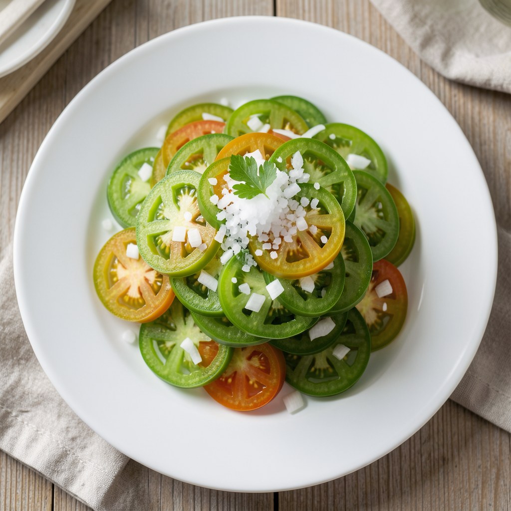 Sałatka z zielonych pomidorów