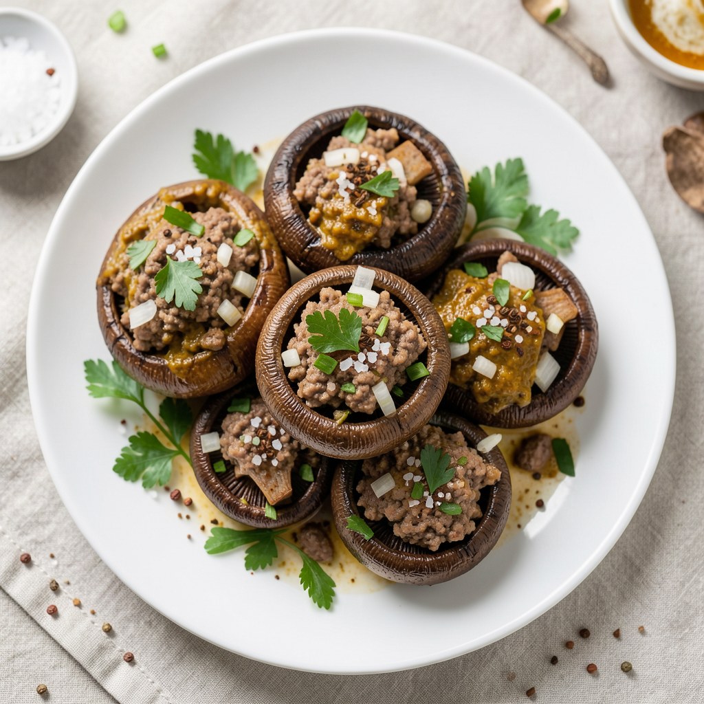 Faszerowane pieczarki