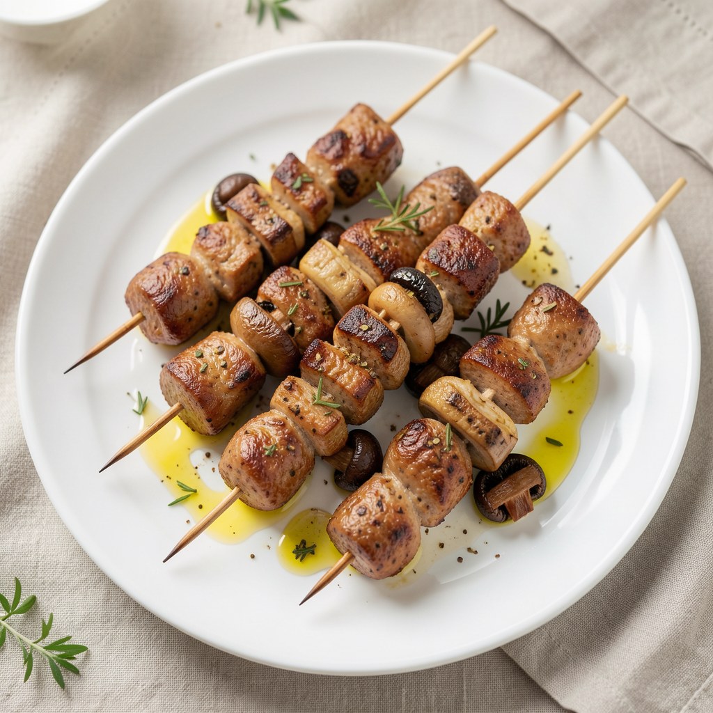 Szaszłyki z wątróbką drobiową