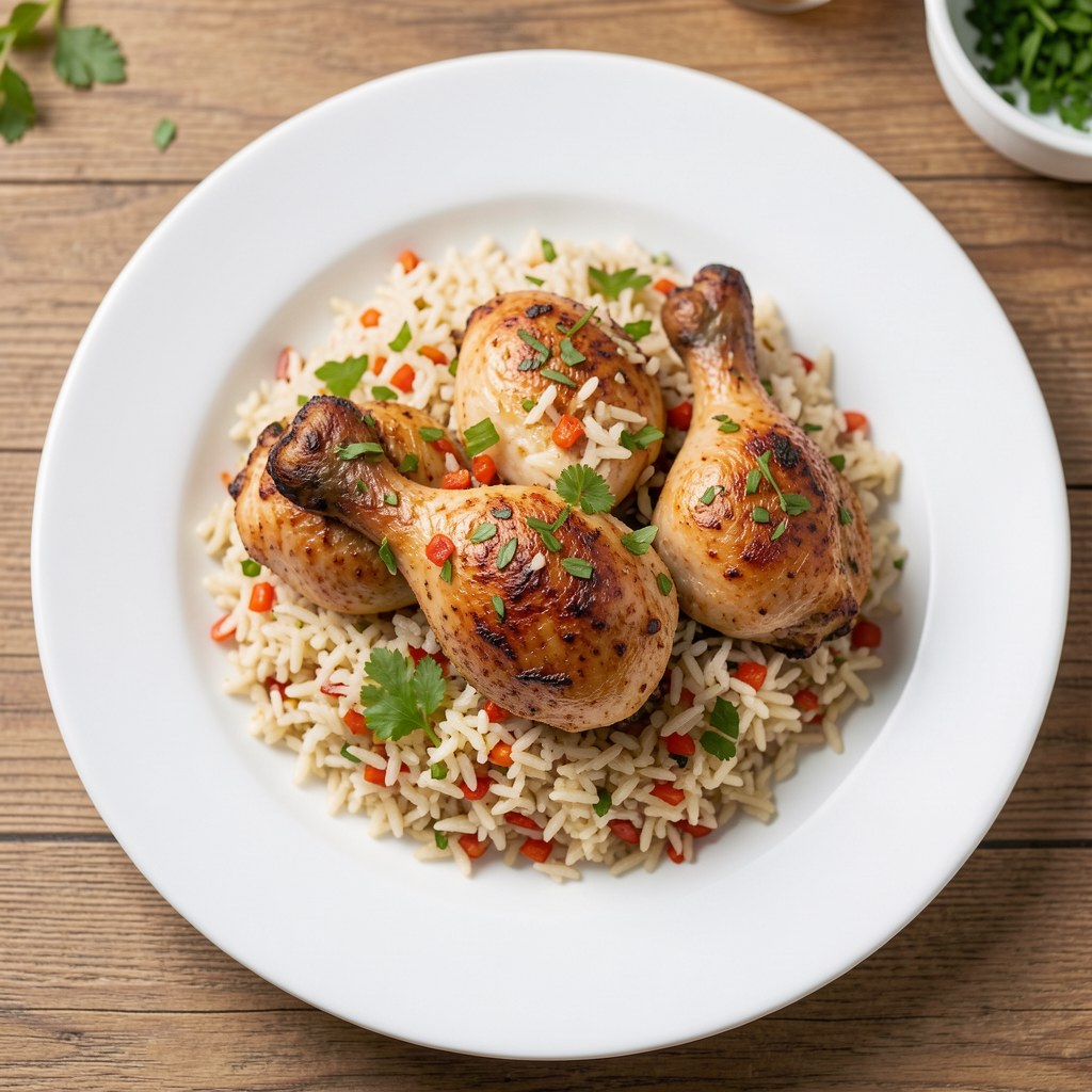 Kurczak w potrawce z ryżu