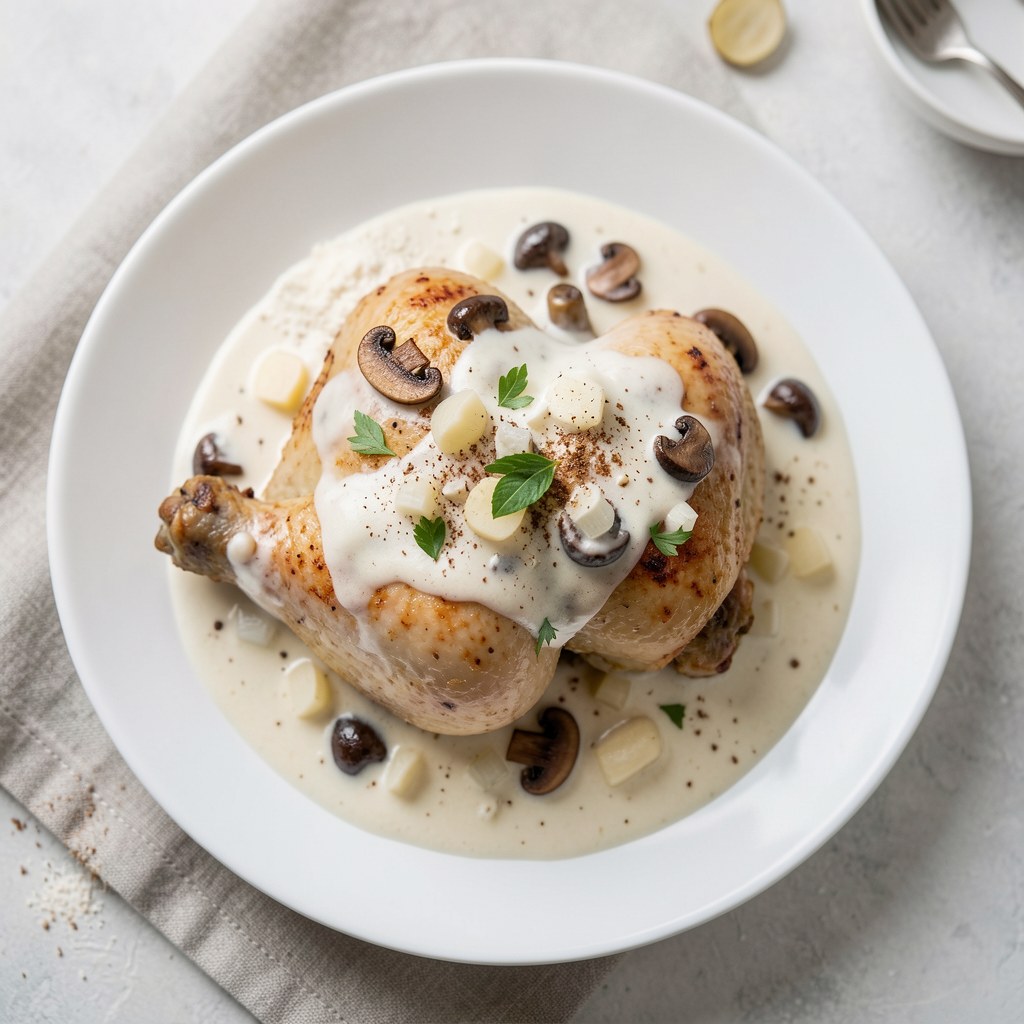 kurki w sosie smietanowym