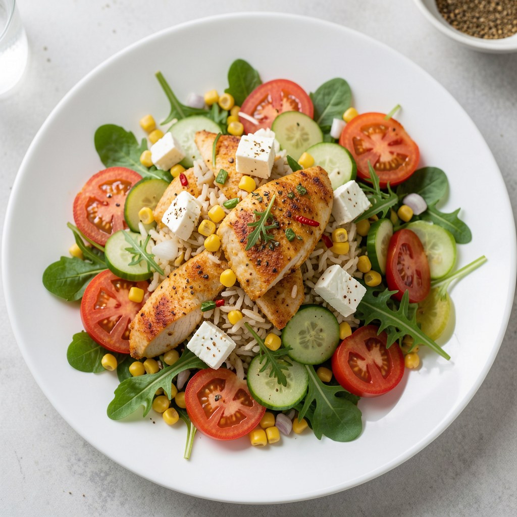 Syta sałatka z kurczaka