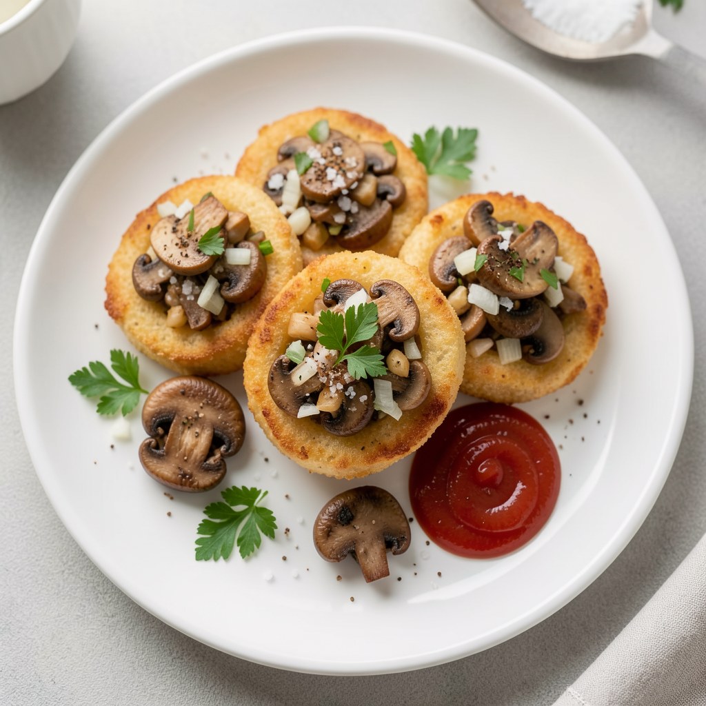babeczki z pieczarkami
