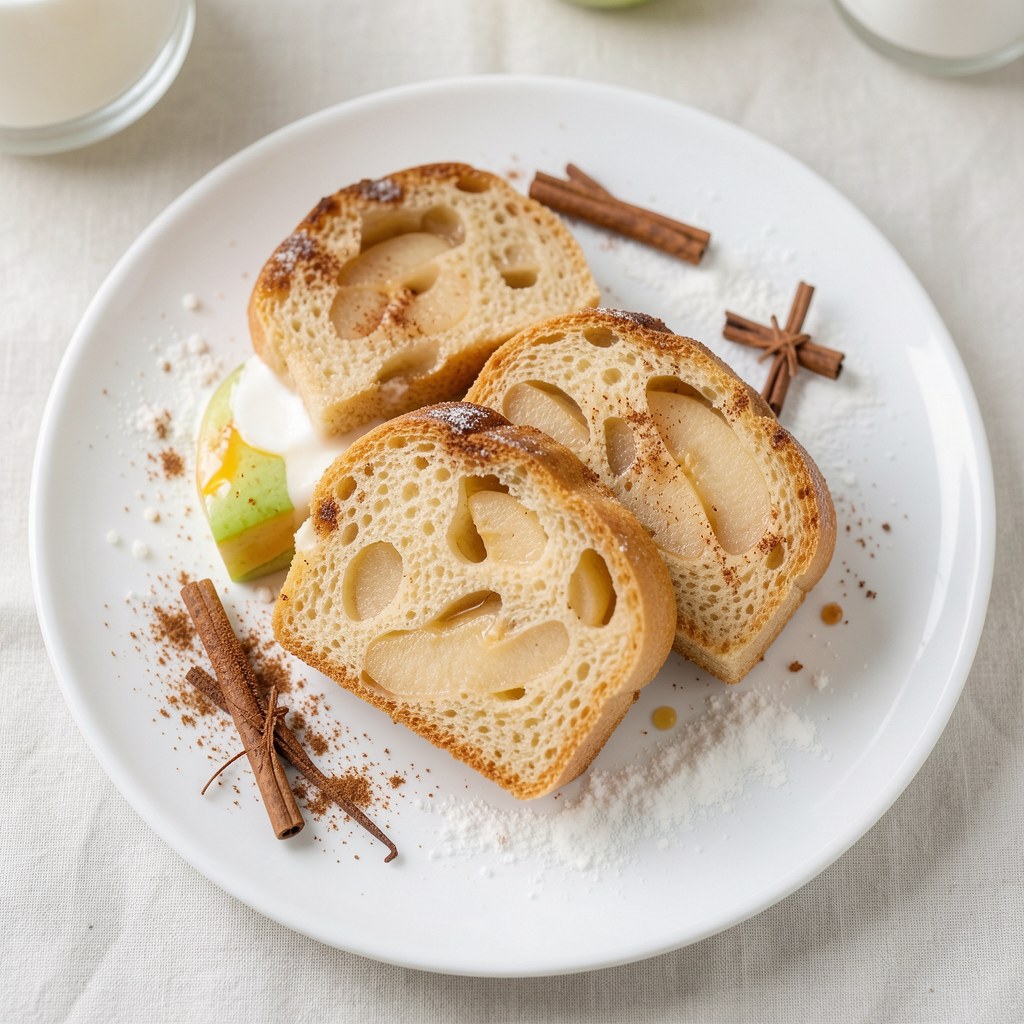 Biszkopt z jabłkami i cynamonem