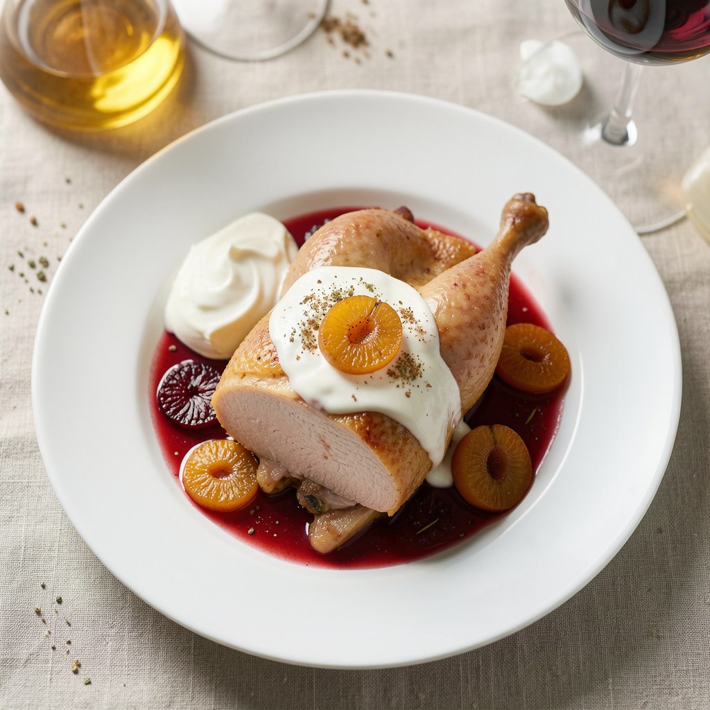 Królik z suszonymi śliwkami