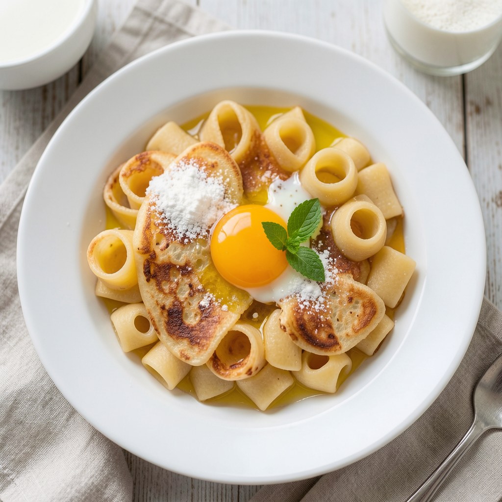 Makaron z naleśników do zup owocowych