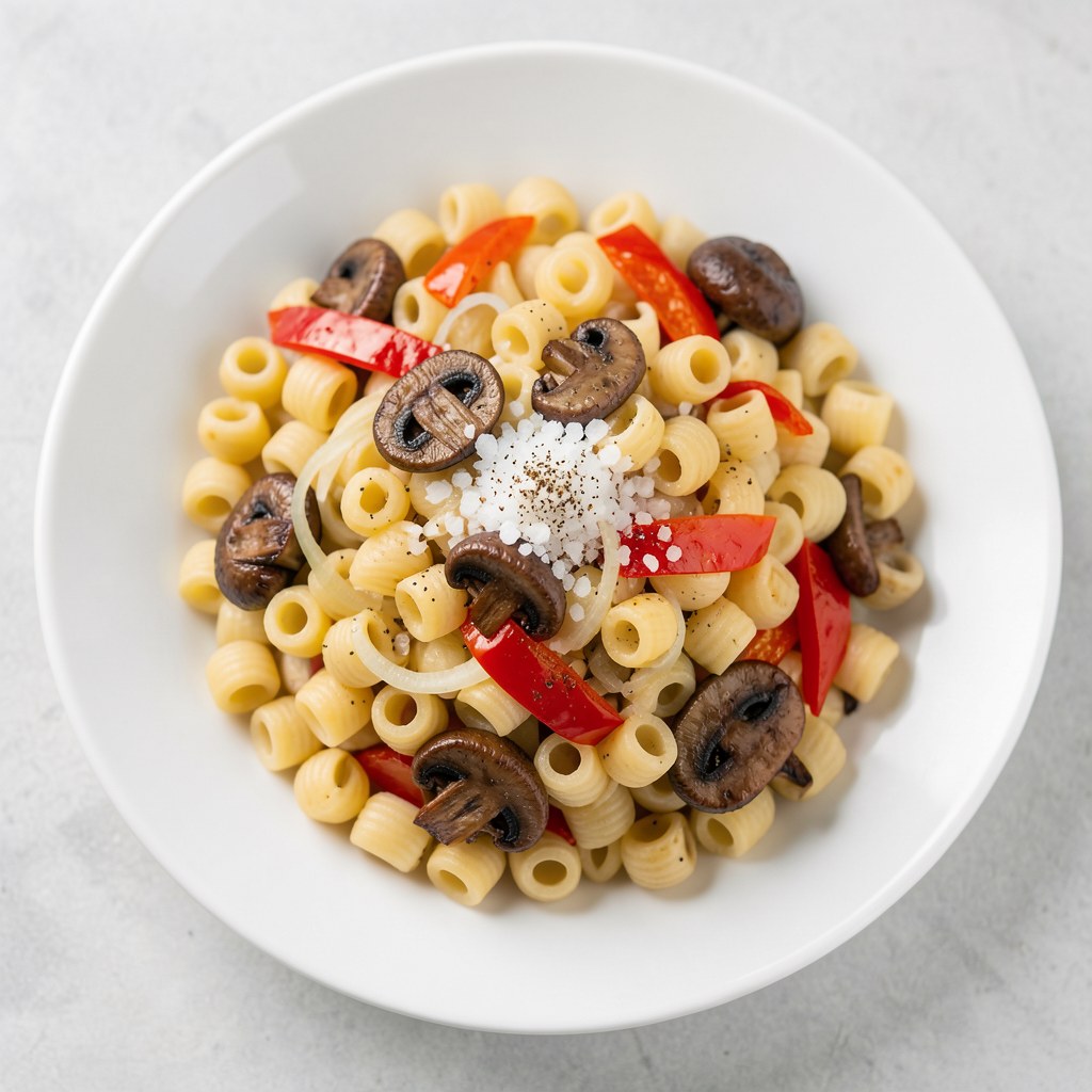 makaron z parówkami