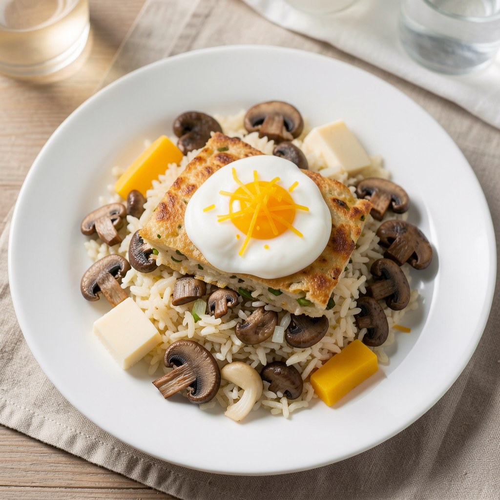 Ryż z pieczarkami