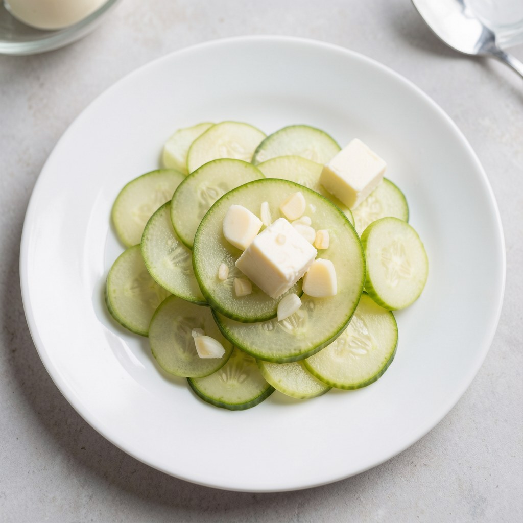 Duszona cukinia z czosnkiem