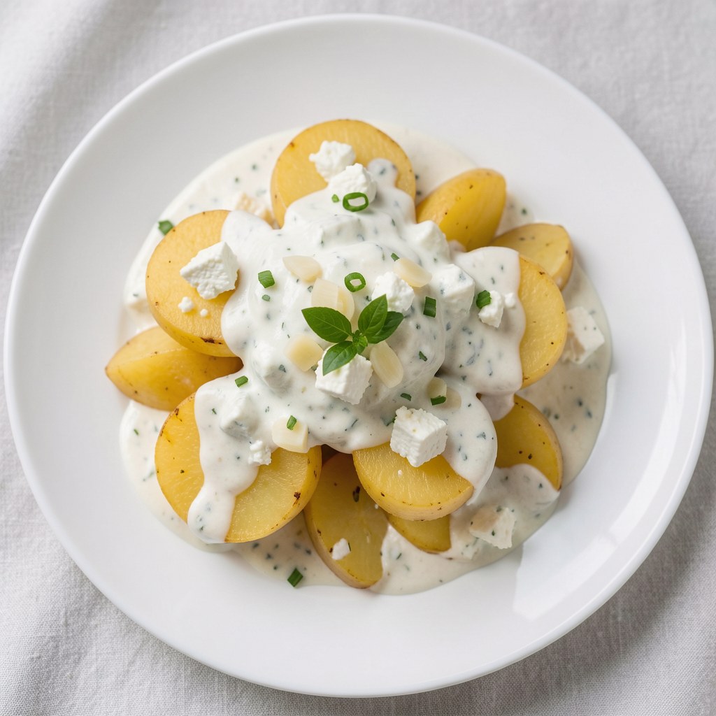 Młode ziemniaczki z sosem