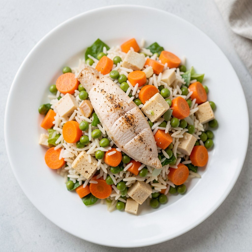 Sałatka z kurczaka na ciepło