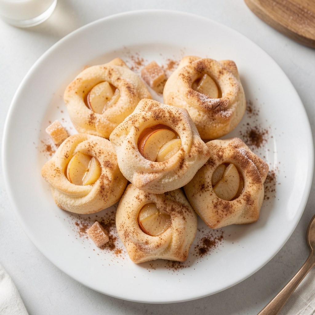 Cynamonowe pakieciki z jabłkiem